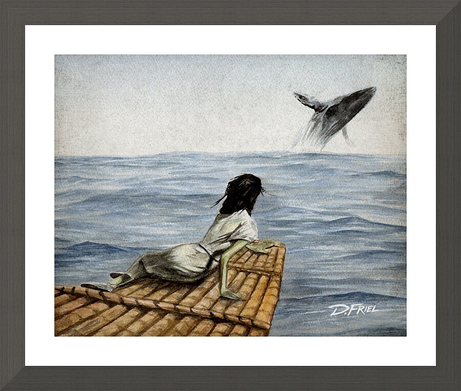 DFriel - Christinas Whale  Framed Print Print