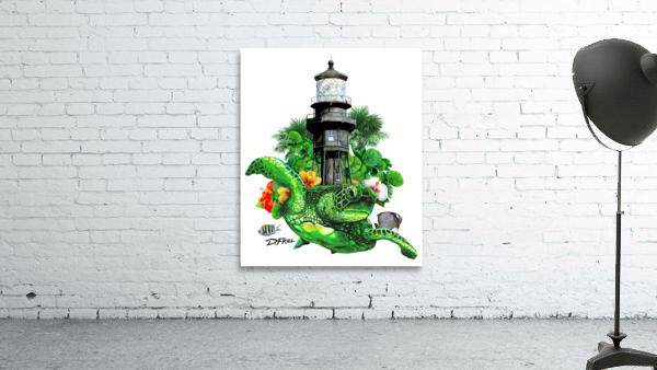 DFriel Hillsboro Lighthouse Turtle by D Friel 