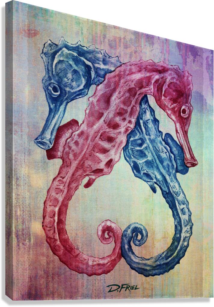 Ocean Lover Seahorse  Impression sur toile